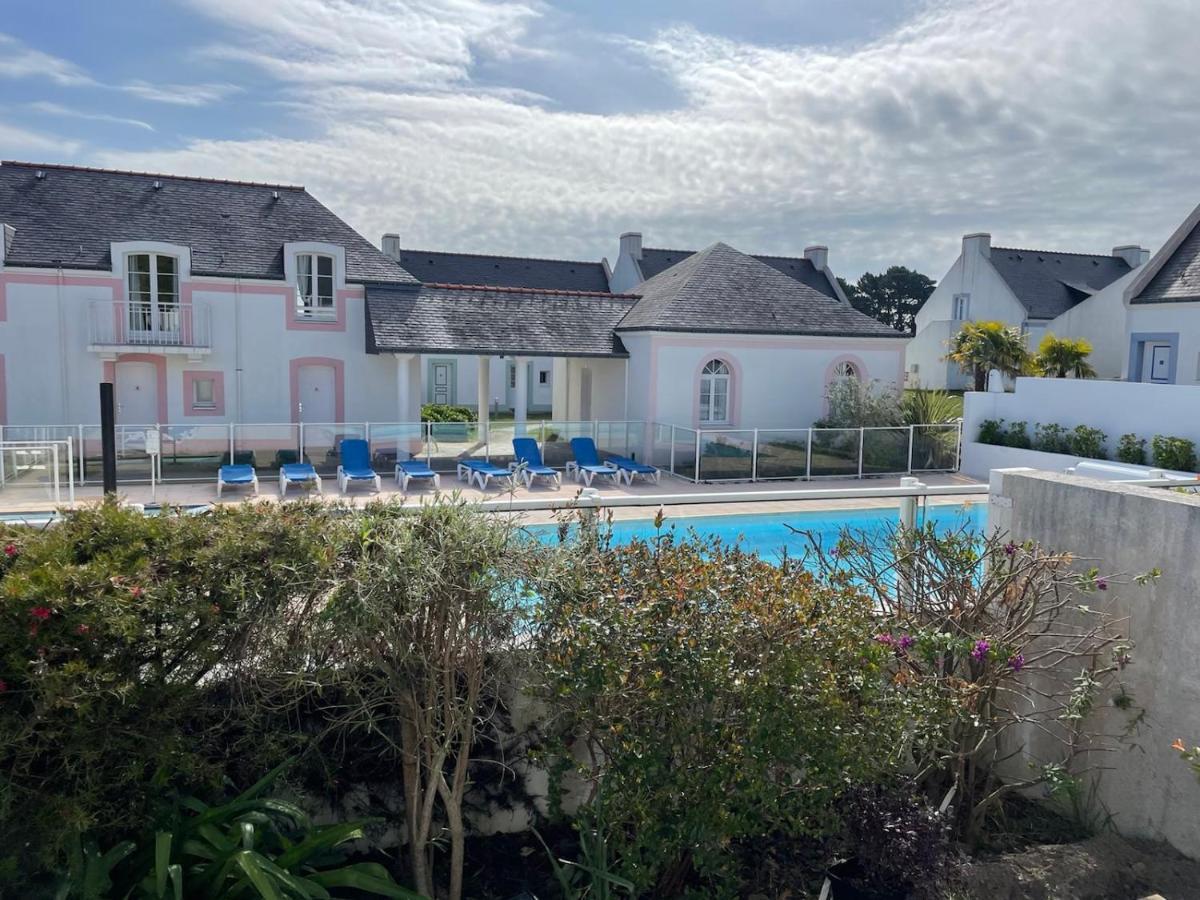 Maison De Vacances De 56 M2 Dans Residence Avec Piscine Chauffee Proche Plages Locmaria Dış mekan fotoğraf